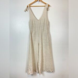 UNITED BY BLUE TRAVELER JUMPSUIT HEMP AND ORGANIC COTTON BLEND MINIMALIST BOHO